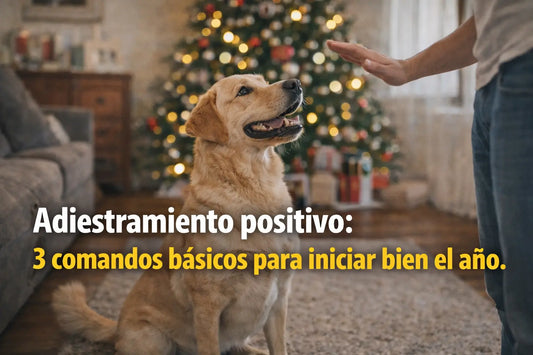 Adiestramiento positivo: 3 comandos básicos para empezar bien el año con tu perro