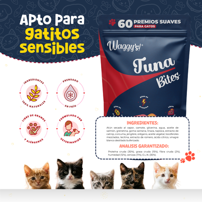 Premios Naturales y Nutritivos para Gatos | Waggy's Bites