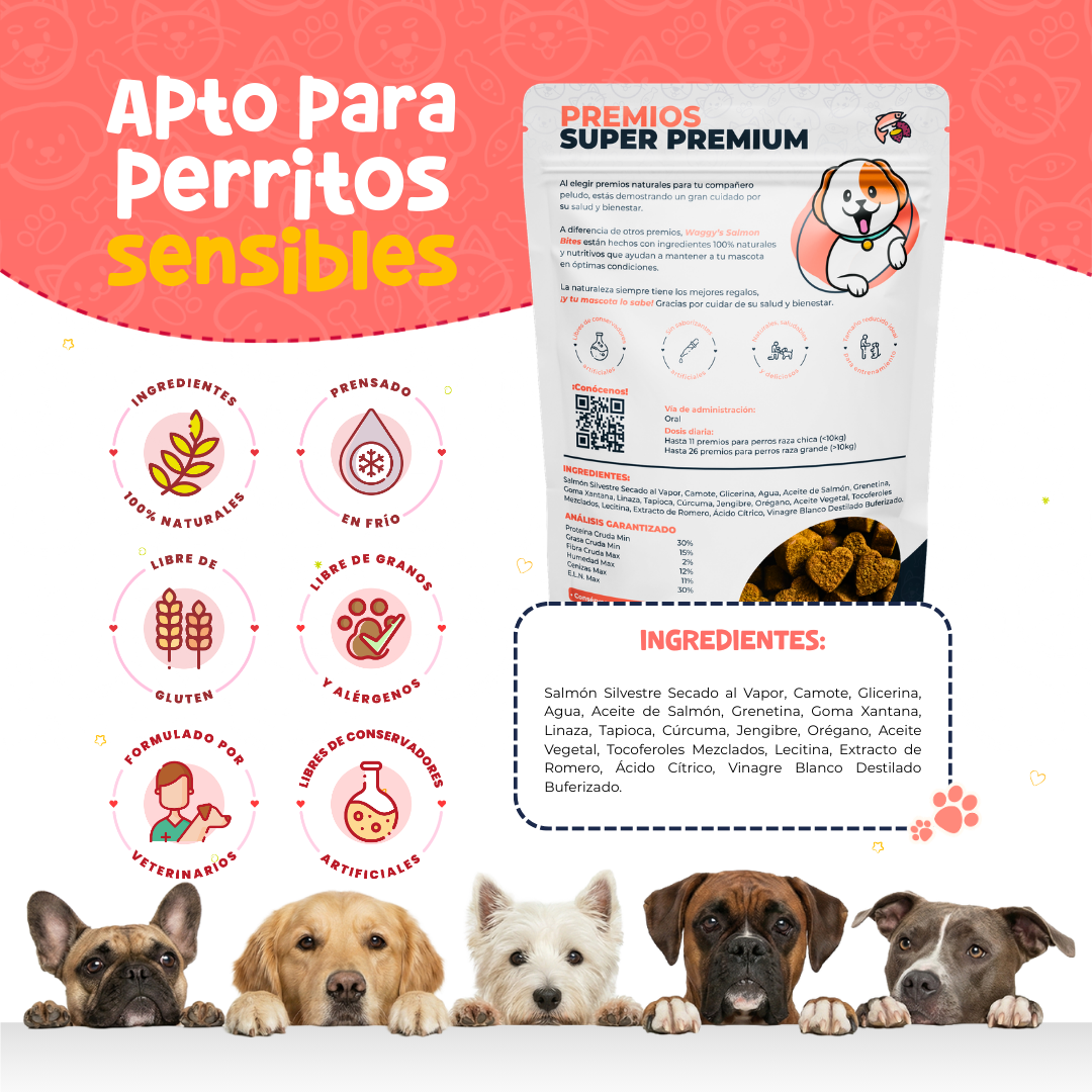 Premios Naturales para Entrenamiento de Perros | Waggy's Bites