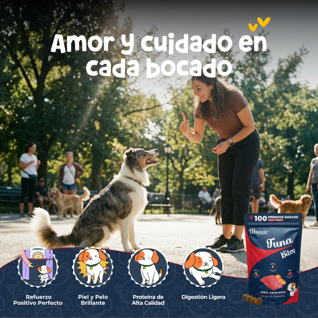 Premios Naturales para Entrenamiento de Perros | Waggy's Bites