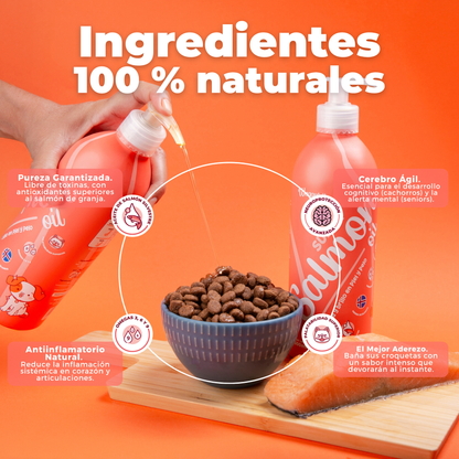 Salmón Silvestre con Omegas para Perros | Waggy's Super Salmon Oil