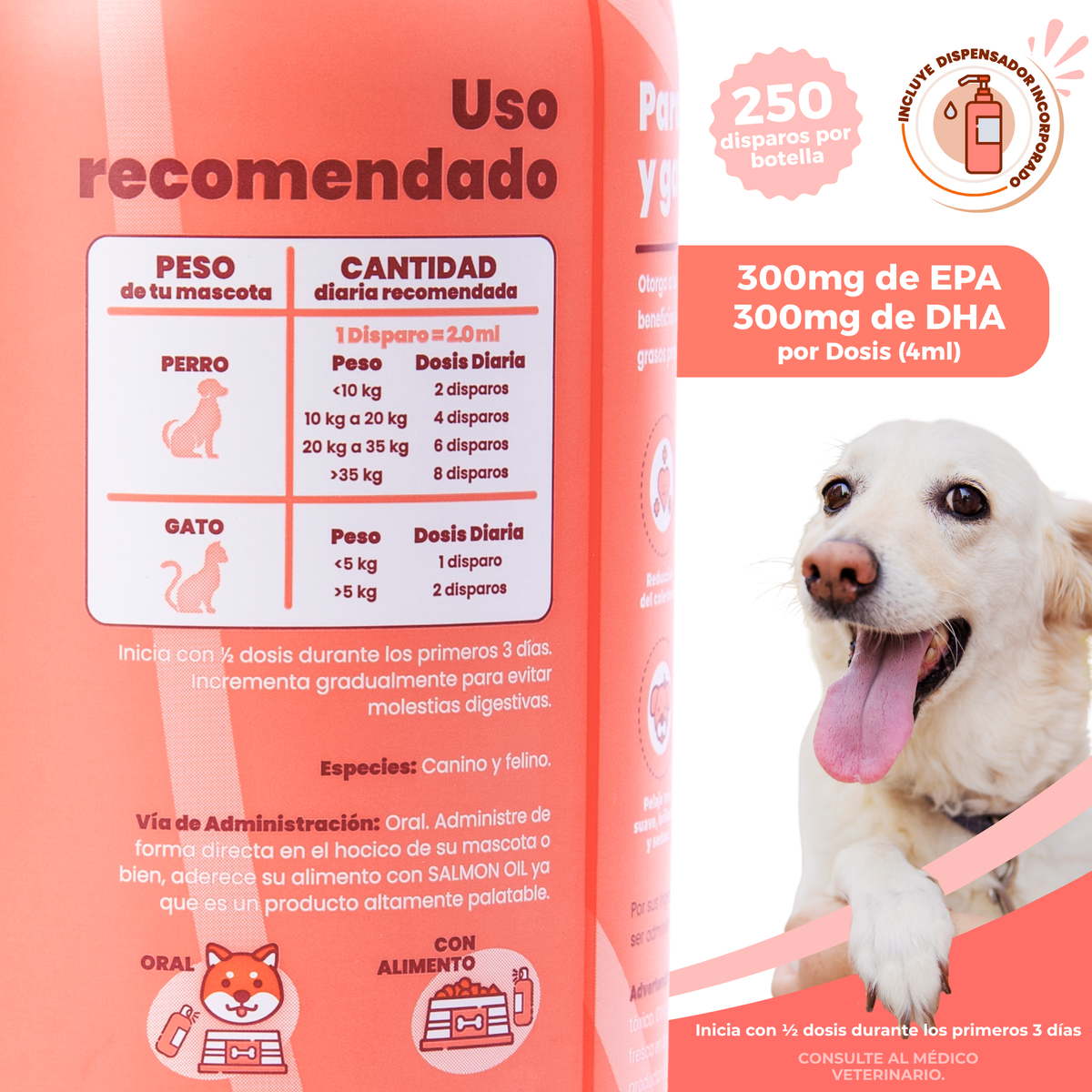 Salmón Silvestre con Omegas para Perros | Waggy's Super Salmon Oil